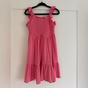 Kyte Baby Pink Smocked Dress Guava 3T